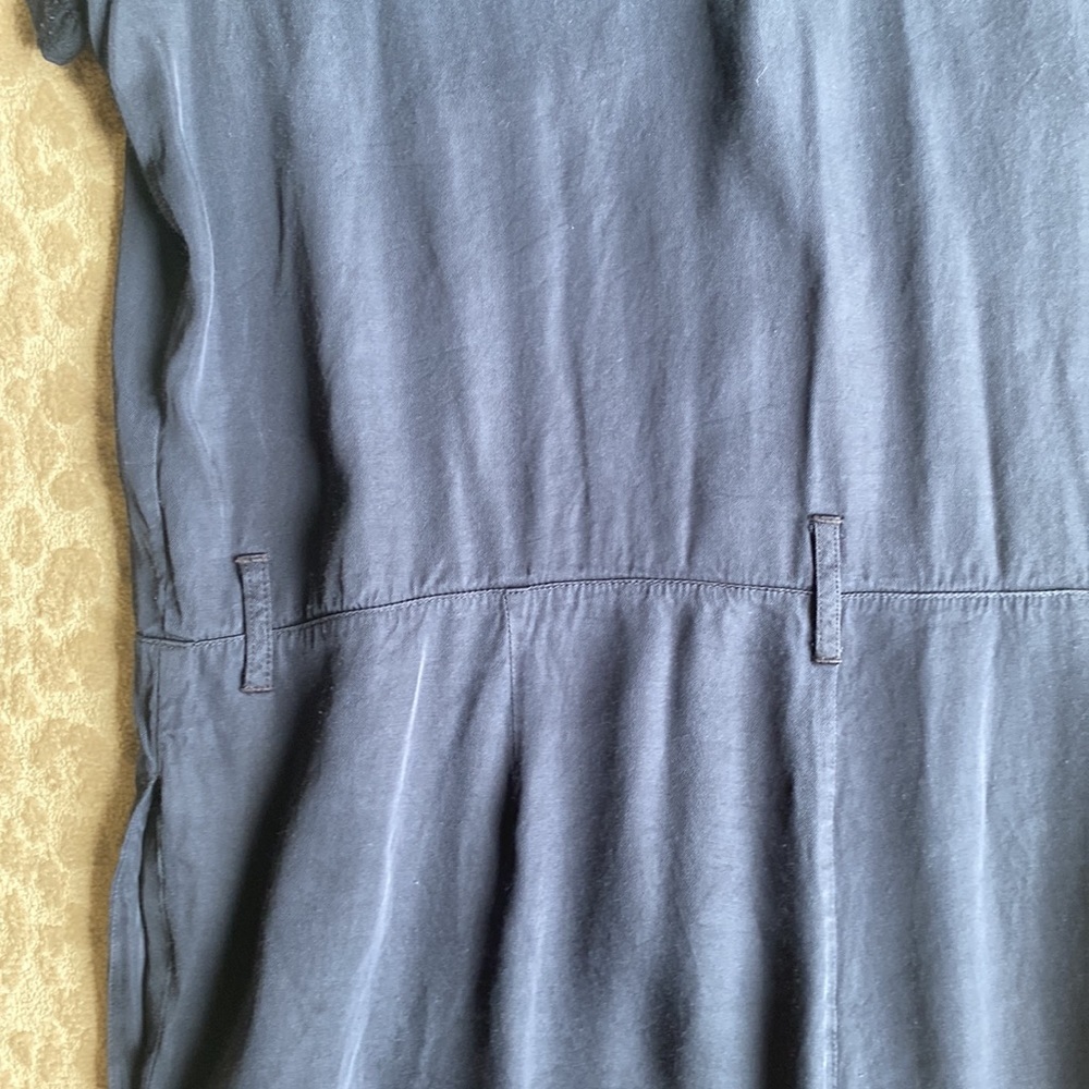 A.P.C. Navy Button Down Romper Shorts Playsuit, size L - Picture 7 of 8